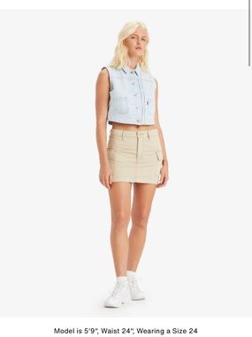 Levi's Beige '94 Cargo Mini Skirt